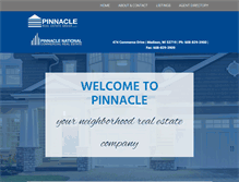 Tablet Screenshot of pinnaclerealestategroup.com